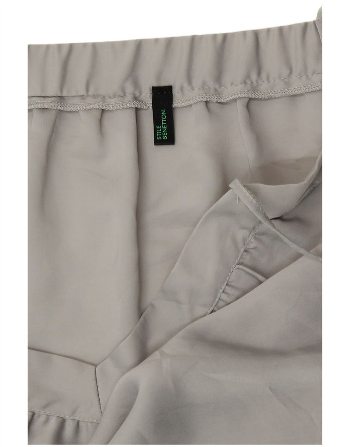 Benetton Femmes Cami Top UK 8 Petit Gris