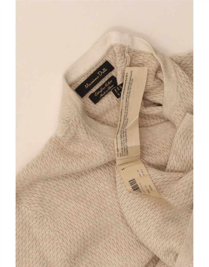 Massimo Dutti Haut à manches longues pour homme en coton beige moyen