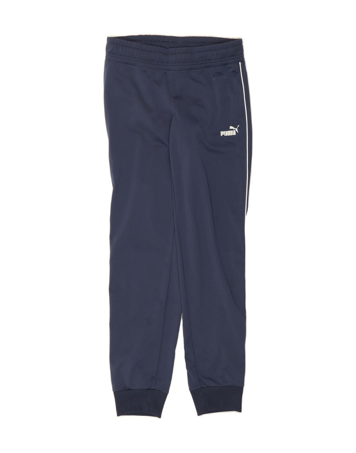 PUMA Womens Tracksuit Trousers Joggers UK 10 Small Navy Blue Polyester Vintage Puma and Second-Hand Puma from Messina Hembry 