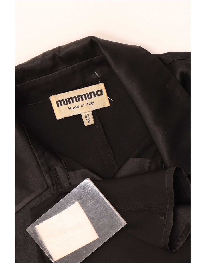 MIMMINA Chemisier Femme IT 42 Moyen Noir Polyester