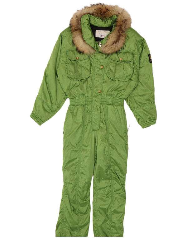 Outrage Combinaison de ski à capuche pour femme UK 44 Large Vert Polyester