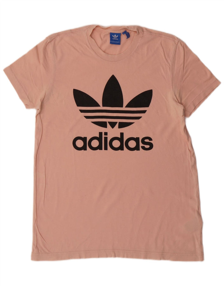 Adidas T-Shirt Graphique Homme Rose Moyen Coton