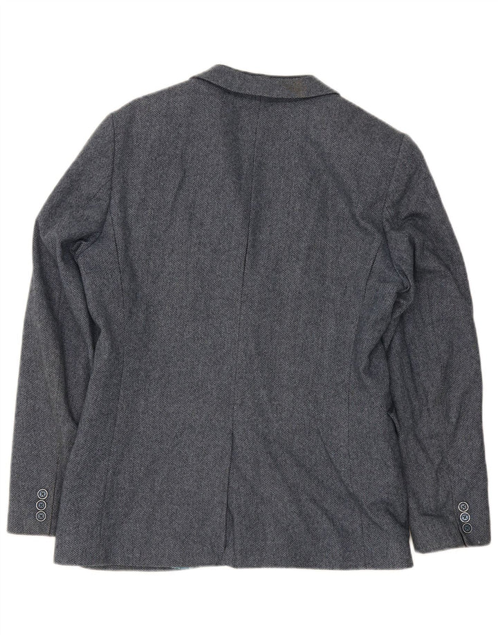 Ted Baker Veste blazer à 2 boutons pour homme Taille 4 Grand chevrons bleu marine