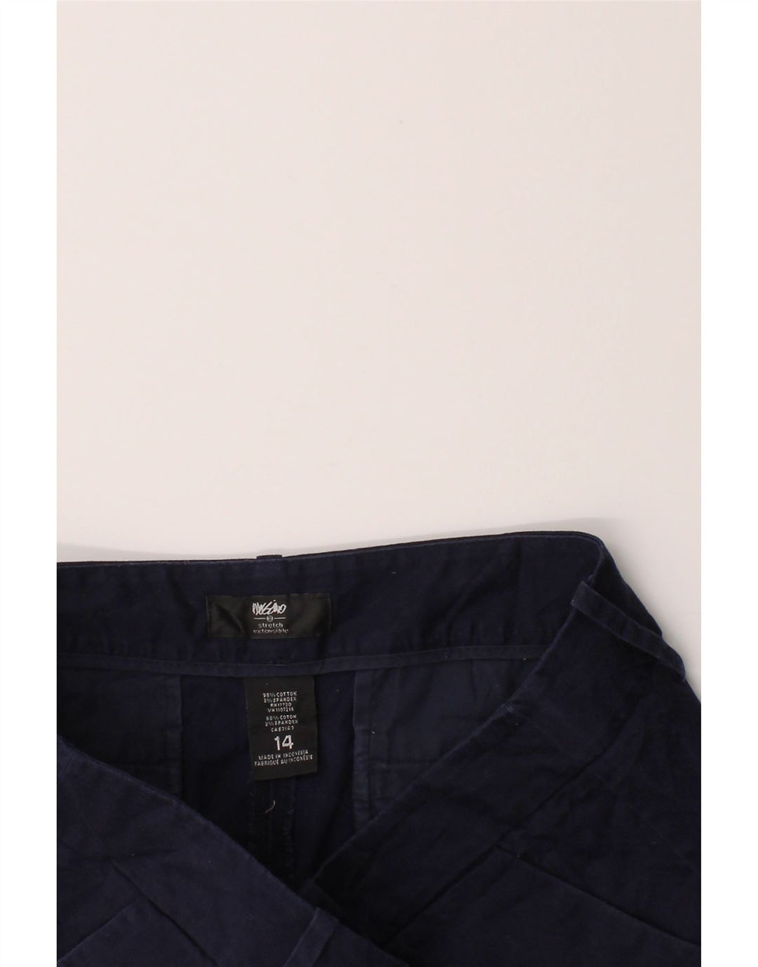 MOSSIMO Womens Chino Shorts US 14 XL W36  Navy Blue Cotton Vintage Mossimo and Second-Hand Mossimo from Messina Hembry 