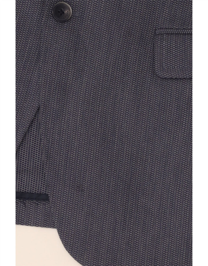 ZARA Veste blazer à 2 boutons pour homme EU 50 Bleu marine moyen Polyester