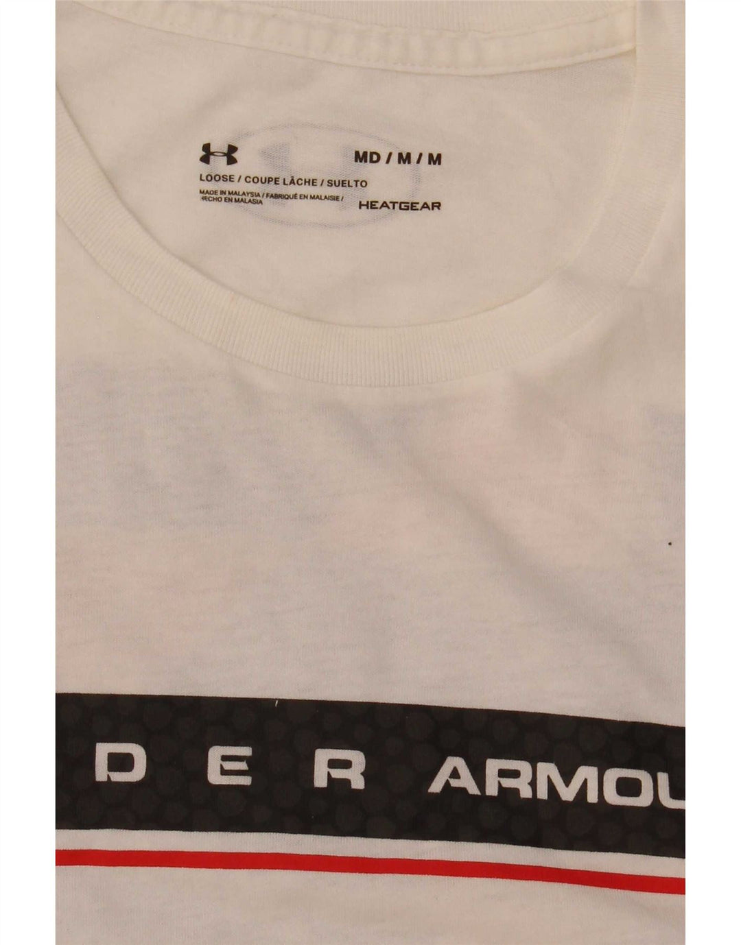 Under Armour Tee-Shirt Heat Gear Graphic Homme Blanc Moyen