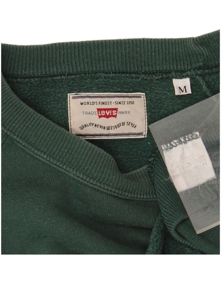 LEVI'S Sweat-shirt coupe ample pour femme en coton vert moyen UK 14