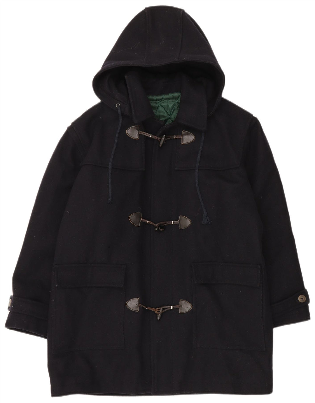VINTAGE Veste de sport à capuche pour hommes UK 40 Large Bleu Marine
