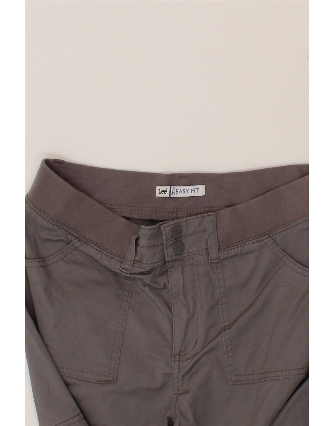 LEE Womens Easy Fit Straight Cargo Trousers W30 L23 Grey Cotton Vintage Lee and Second-Hand Lee from Messina Hembry 