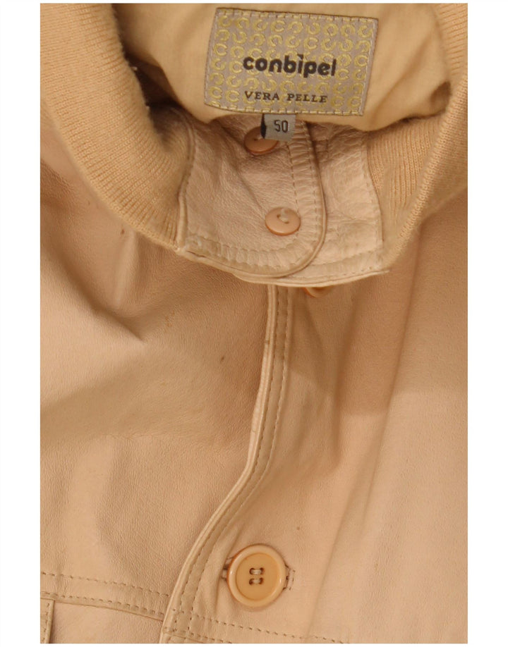 Conbipel Veste en Cuir Homme IT 50 Grand Cuir Beige