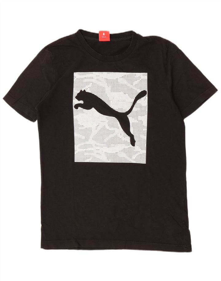 Puma T-shirt graphique pour homme, petit, noir, coton