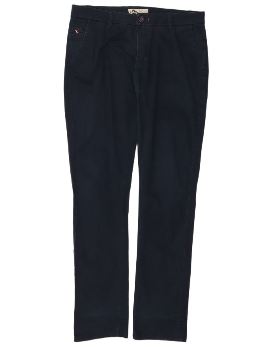 LEE COOPER Pantalon Chino Slim Homme W34 L34 Bleu Marine Coton