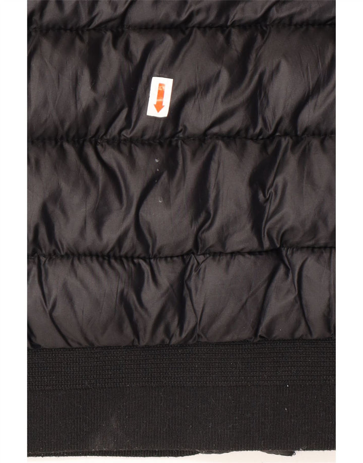 JACK WILLS Veste matelassée pour femme UK 12 Medium Noir Polyester