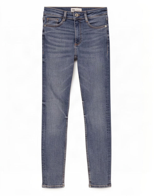 Zara Jean skinny femme EU 36 XS W26 L27 Bleu