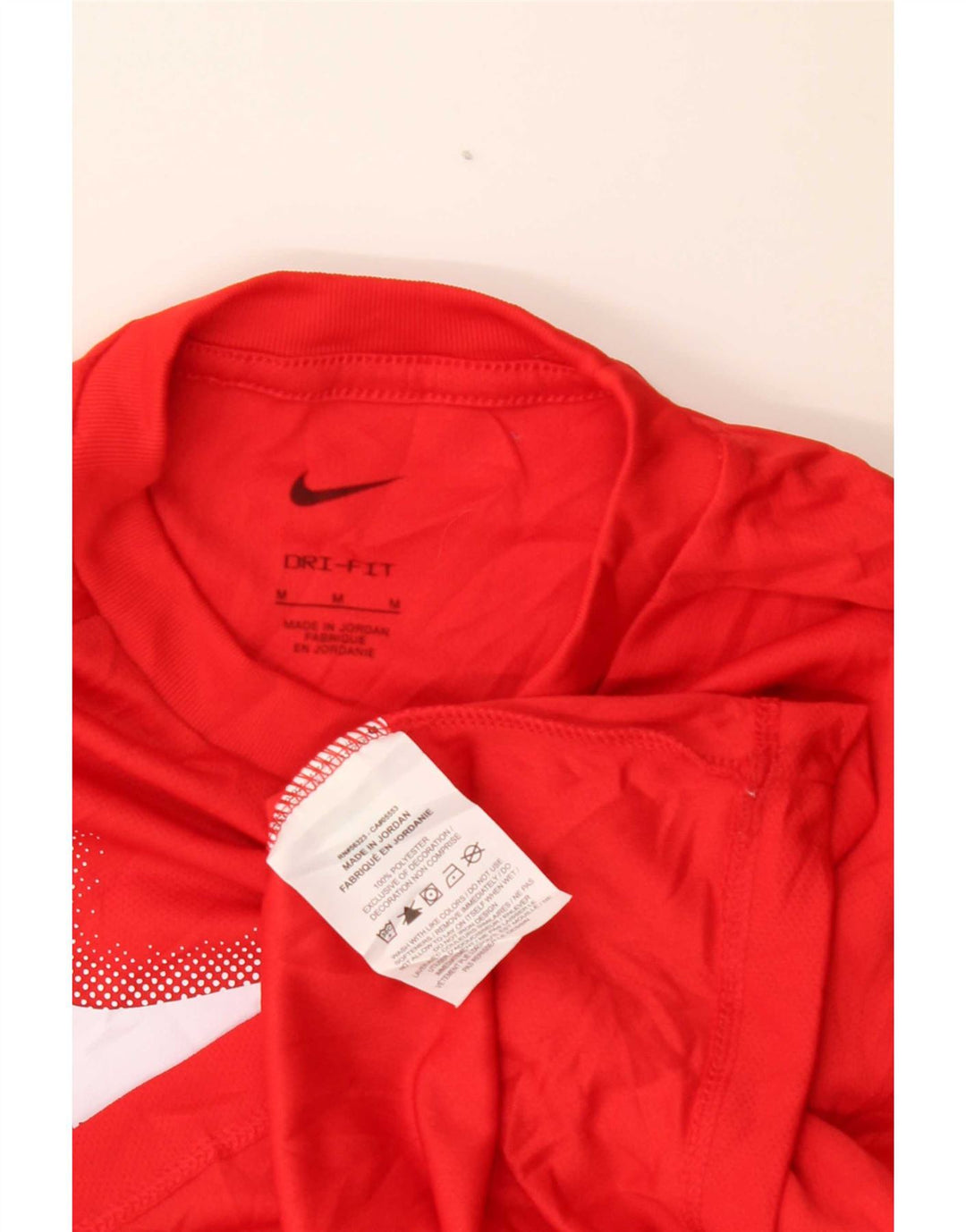 Nike Garçon Dri Fit Graphic T-Shirt Top 10-11 ans Rouge Moyen Polyester