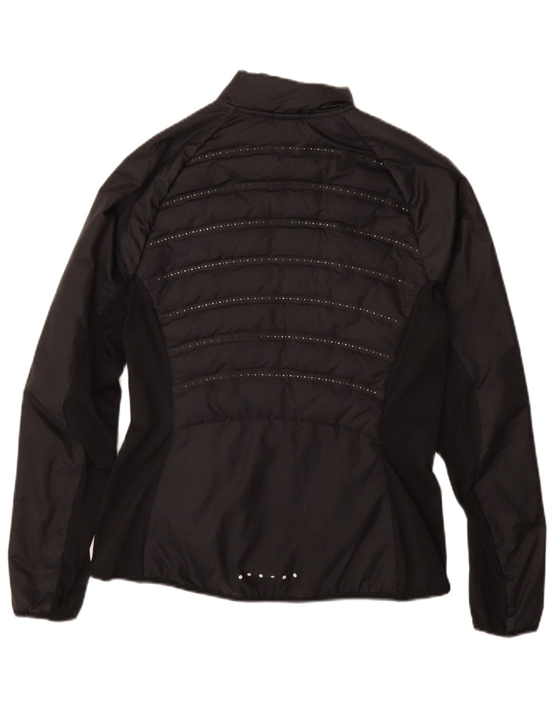 NIKE Veste Racer Femme UK 12 Polyester Noir Moyen