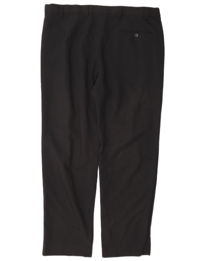 Marks & Spencer Pantalon de costume classique pour homme W38 L31 Noir Polyester