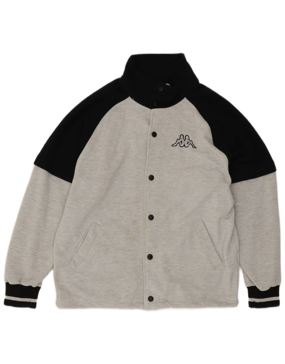 KAPPA Veste universitaire coupe ample pour homme Gris Colorblock