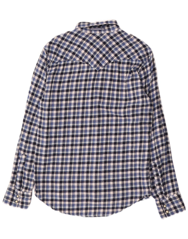 Levi's Chemise Slim Fit Flannel Homme Bleu Moyen Carreaux Coton