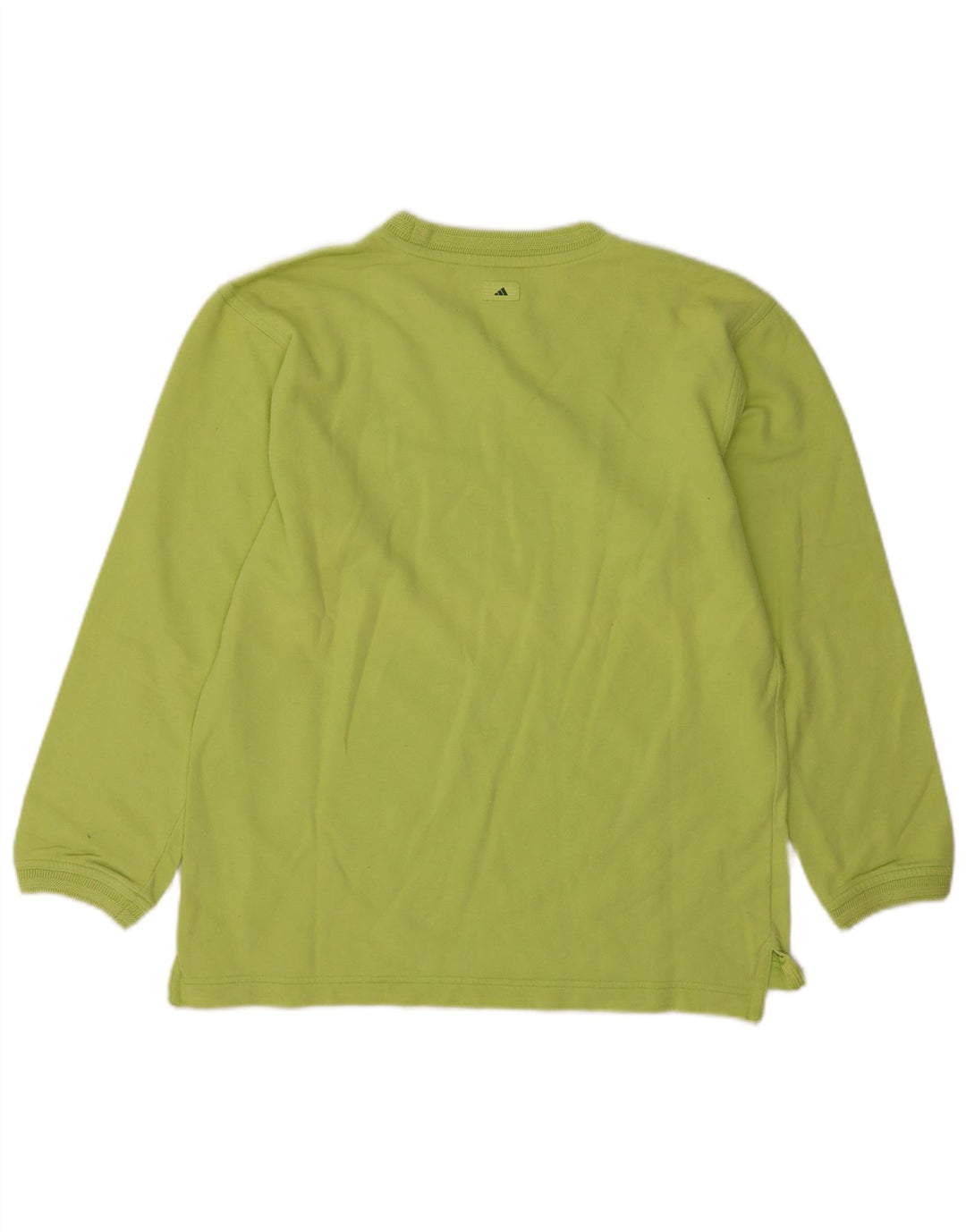 Adidas Sweat-shirt pour femme UK 12 en coton vert moyen