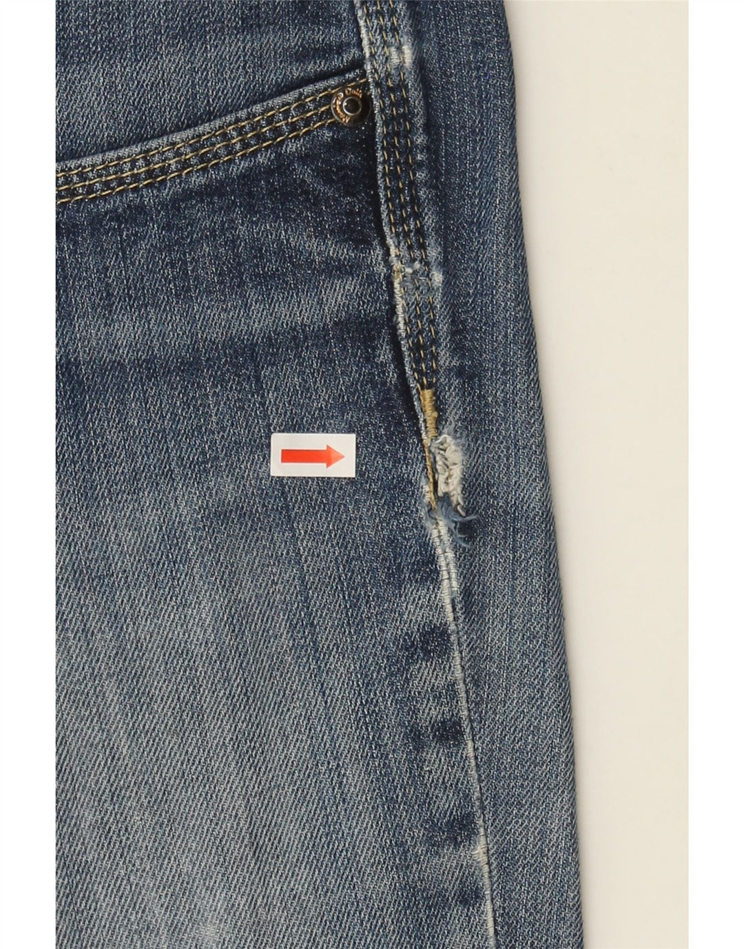 MASSIMO DUTTI Womens Straight Jeans  W30 L33 Blue Cotton Vintage Massimo Dutti and Second-Hand Massimo Dutti from Messina Hembry 