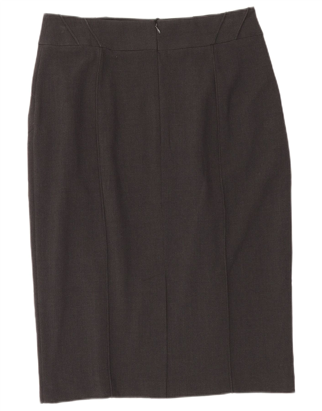 MARKS & SPENCER Womens Straight Skirt UK 14 Large W32  Grey Polyester