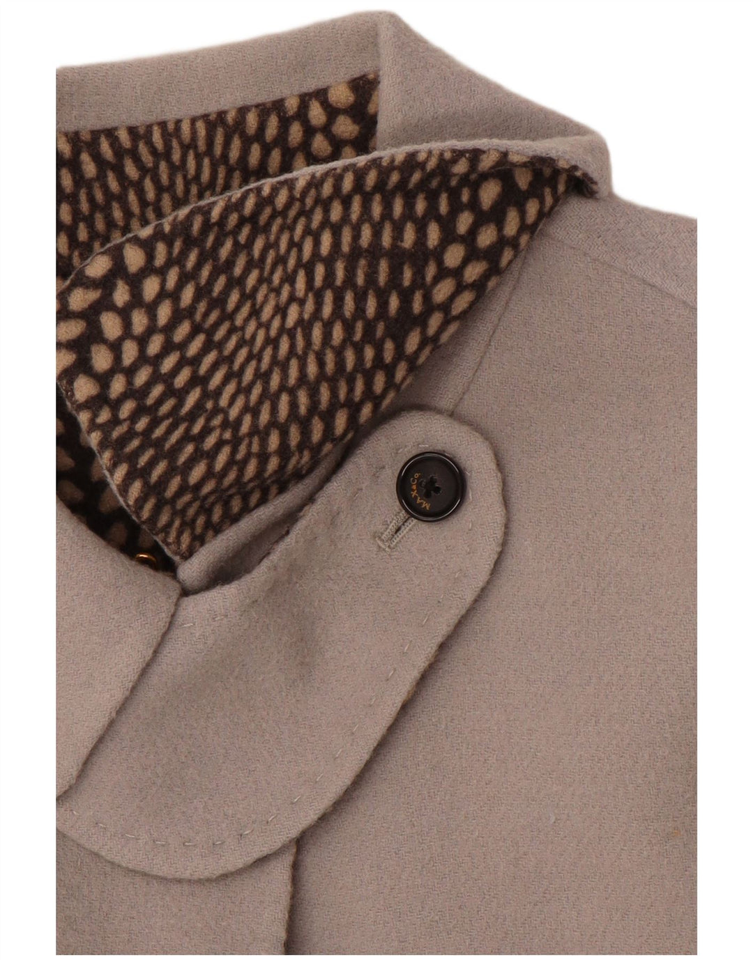 VINTAGE Manteau Femme UK 14 Grand Gris