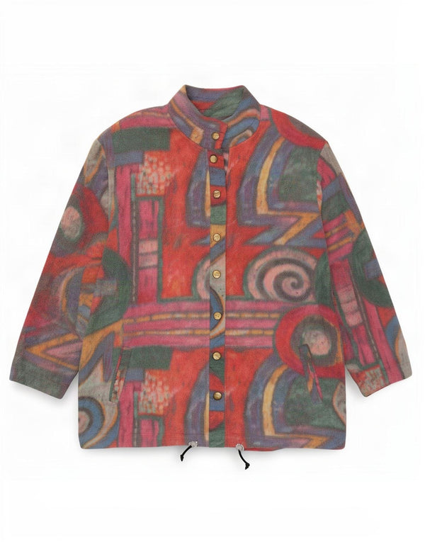 F.LLI Campagnolo Veste Polaire Femme UK 18 XL Multicolore Géométrique