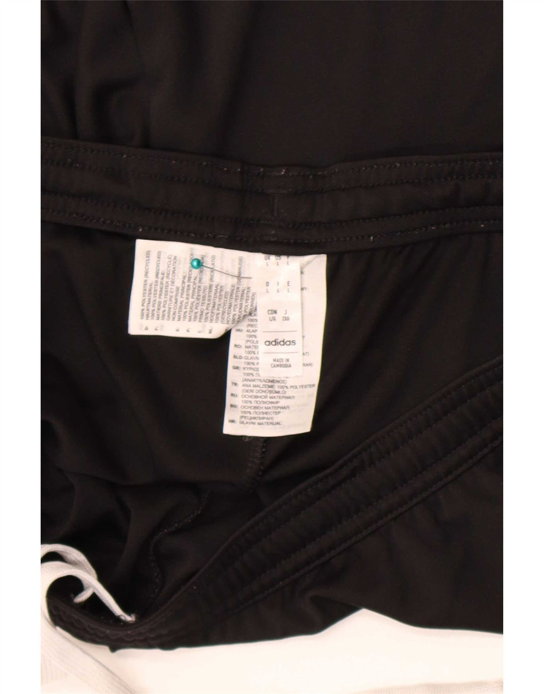 Adidas Short de sport pour homme Large Noir Polyester
