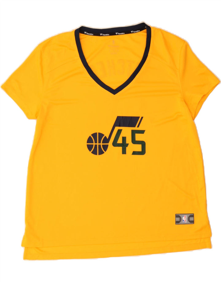 FANATICS Mens Graphic T-Shirt Top XL Yellow Vintage Fanatics and Second-Hand Fanatics from Messina Hembry 