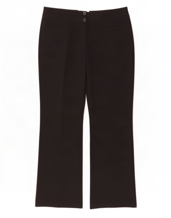 Marks & Spencer Pantalon décontracté bootcut pour femme UK 14 Large W32 L31 Noir