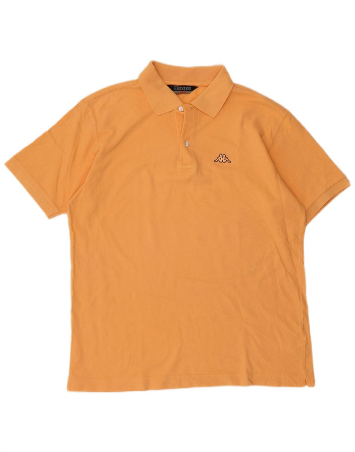 Kappa Polo Homme Large Orange Coton