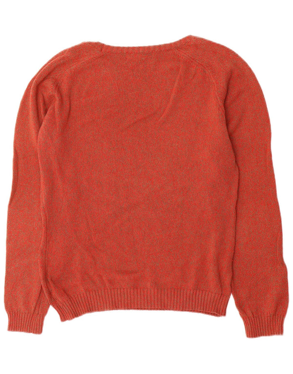 Timberland Pull col bateau pour femme UK 14 Coton moucheté rouge moyen