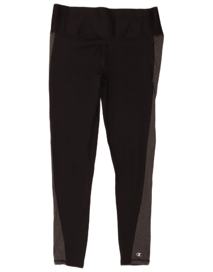Champion Leggings Femme UK 18 XL Noir Colorblock Polyester