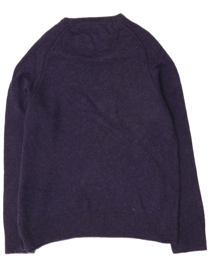 Fat Face Pull ras du cou pour homme en laine bleu marine 2XL