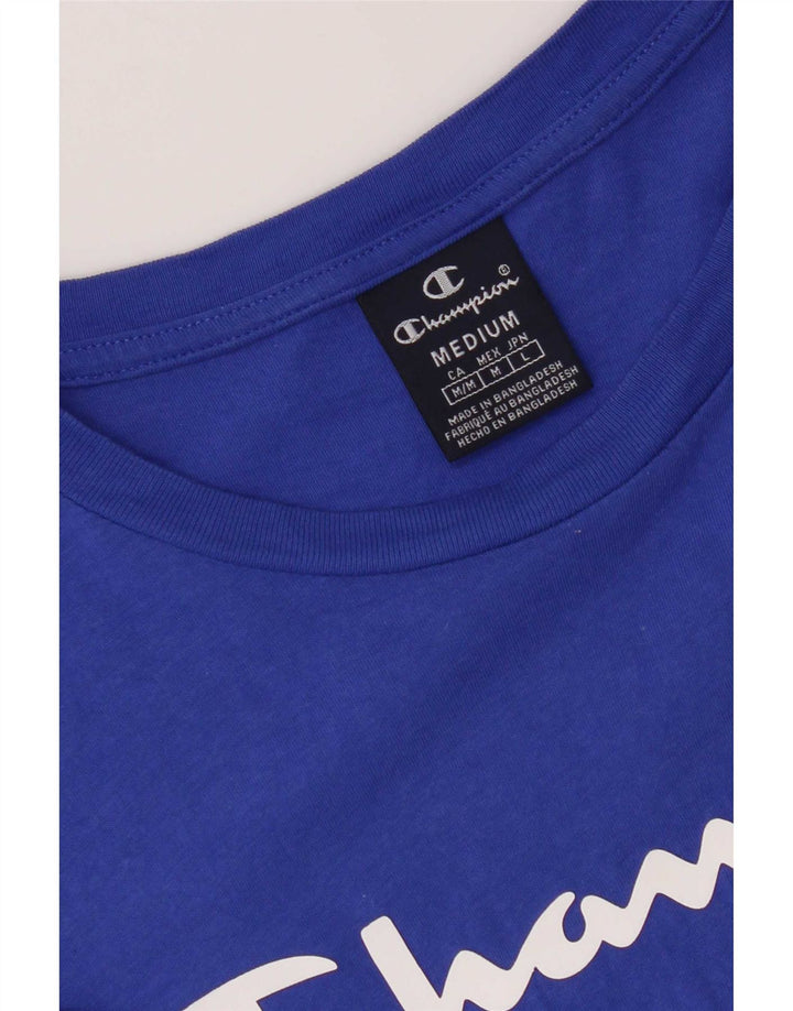 Champion T-Shirt Graphique Homme Bleu Moyen