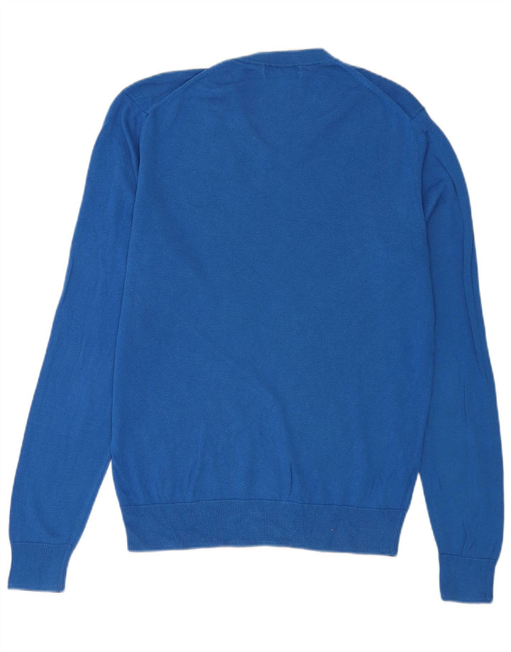 Fred Perry Pull col V pour homme en coton bleu Taille S