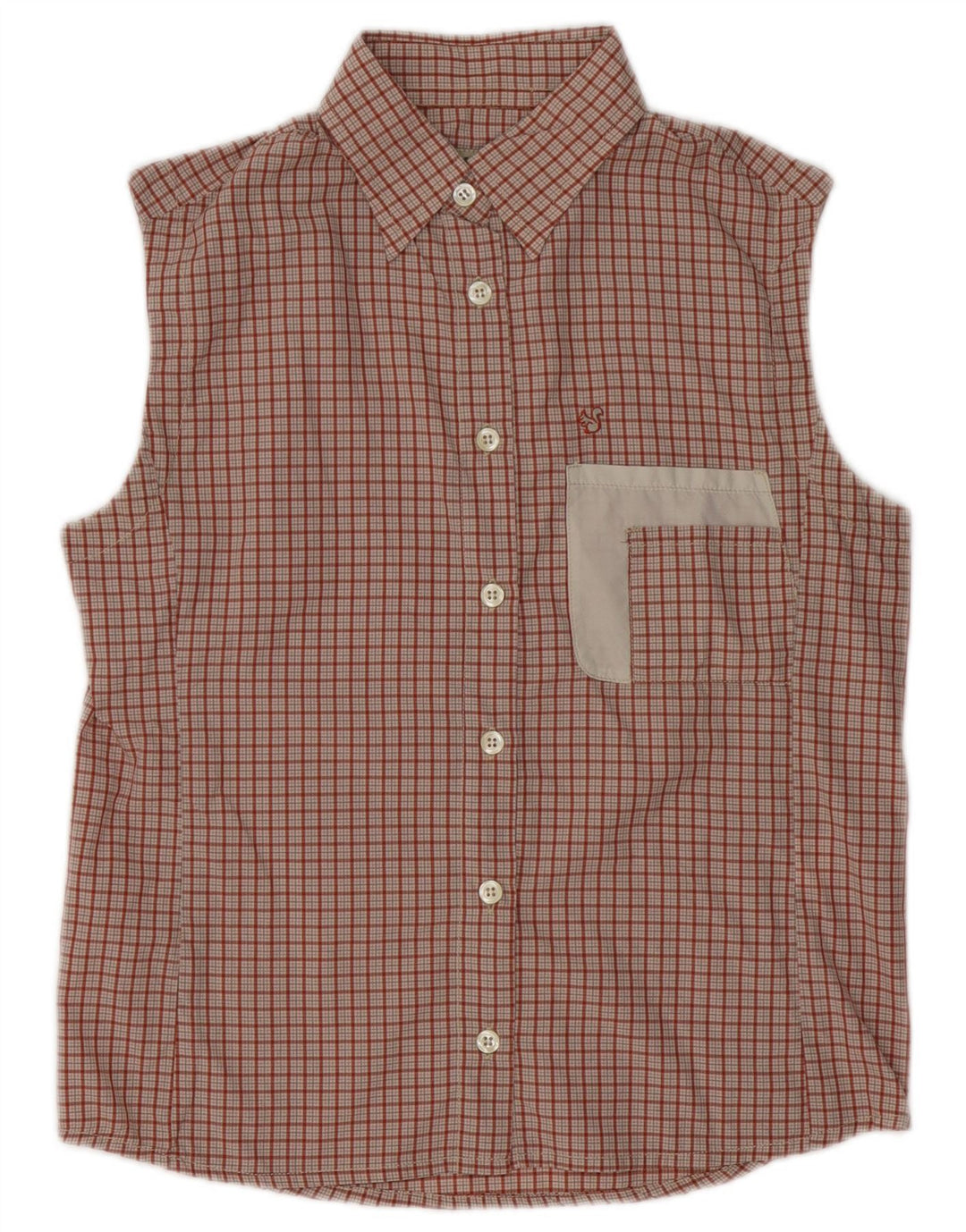Bailo Chemise sans manches pour femme UK 44 Medium Red Check Polyamide