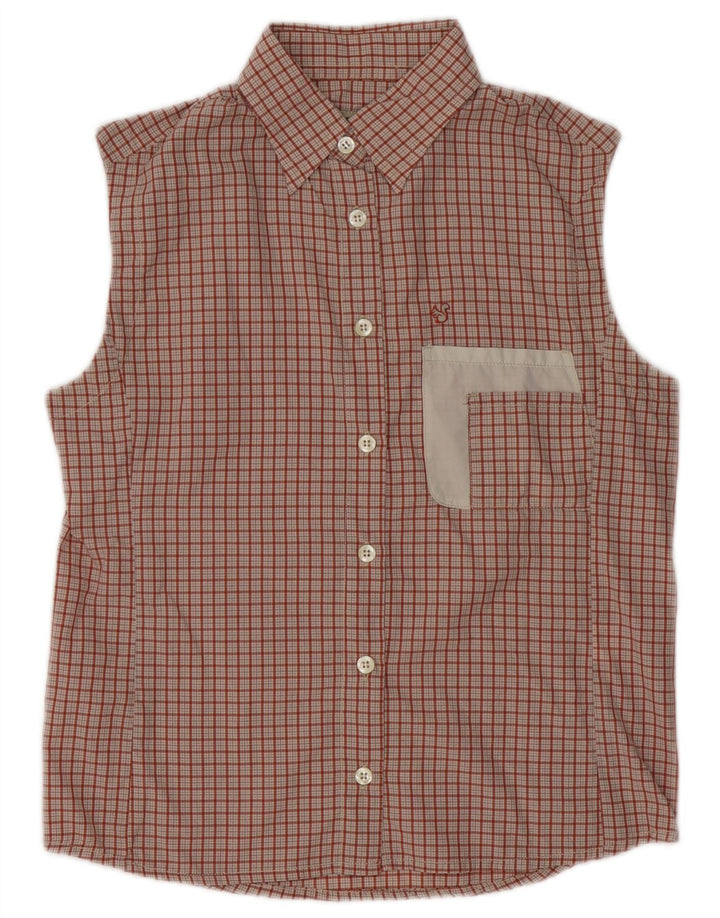 Bailo Chemise sans manches pour femme UK 44 Medium Red Check Polyamide