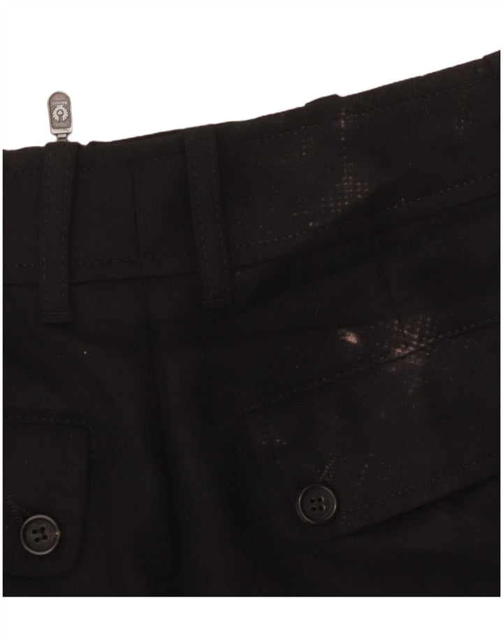 Jupe crayon graphique Belstaff pour femme IT 44 Medium W30 laine noire