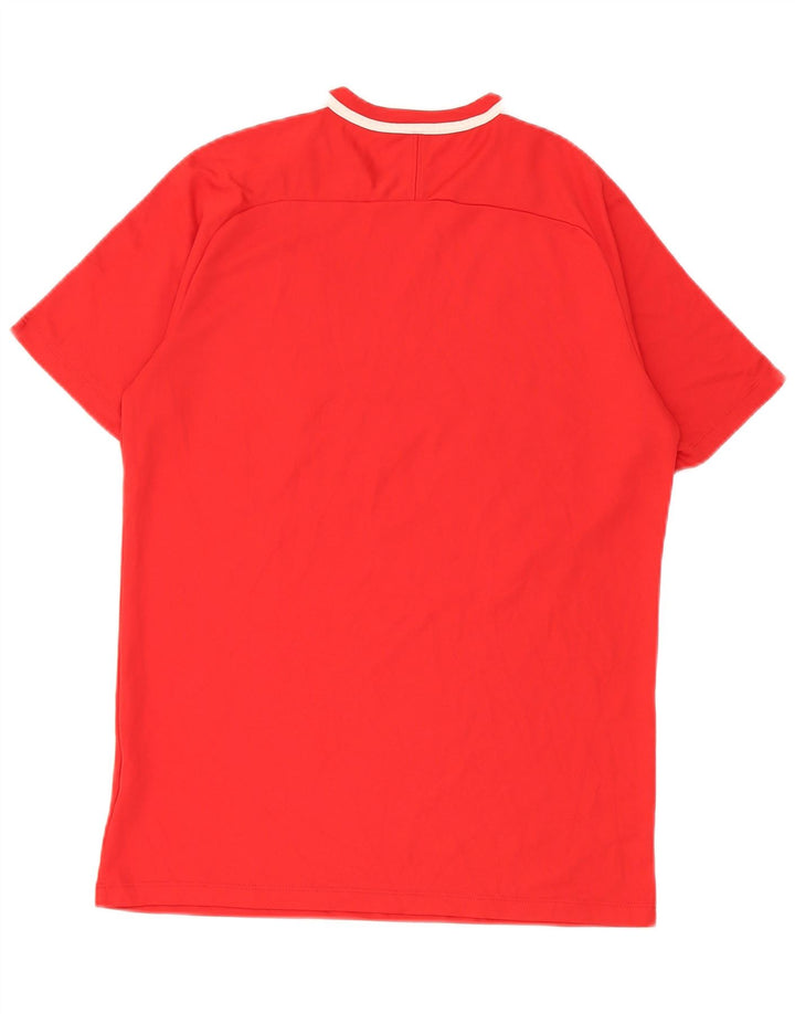 Nike Homme Dri Fit Graphic T-Shirt Haut Rouge Moyen Géométrique Polyester