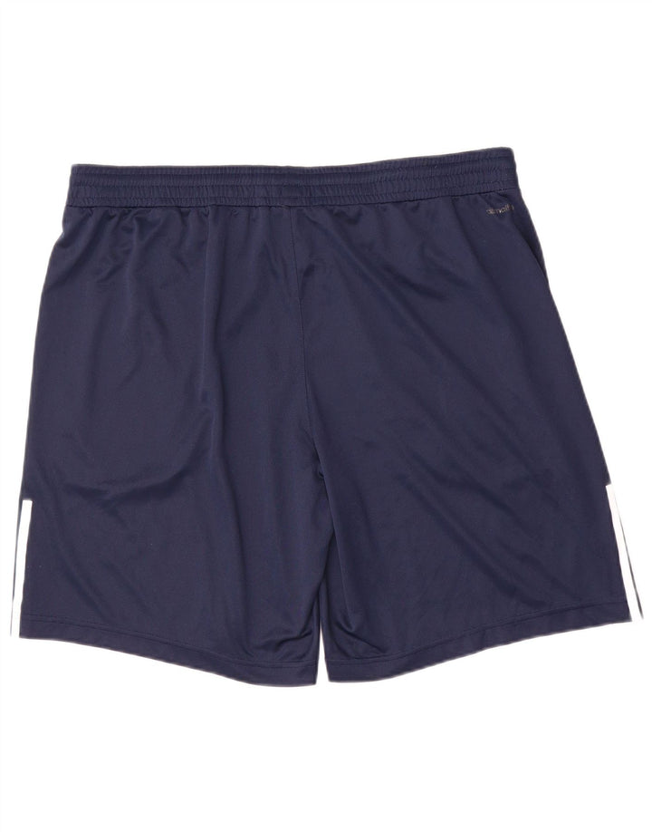 Adidas Hommes Climalite Sport Shorts XL Bleu Marine Polyester