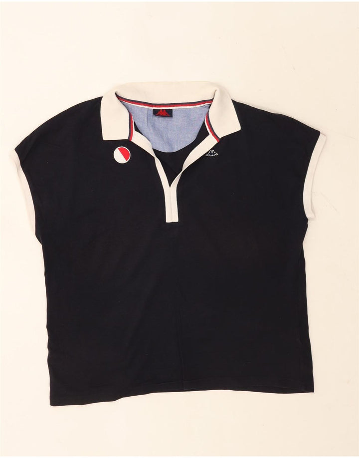 KAPPA Polo surdimensionné pour femme UK 16 Large Bleu marine