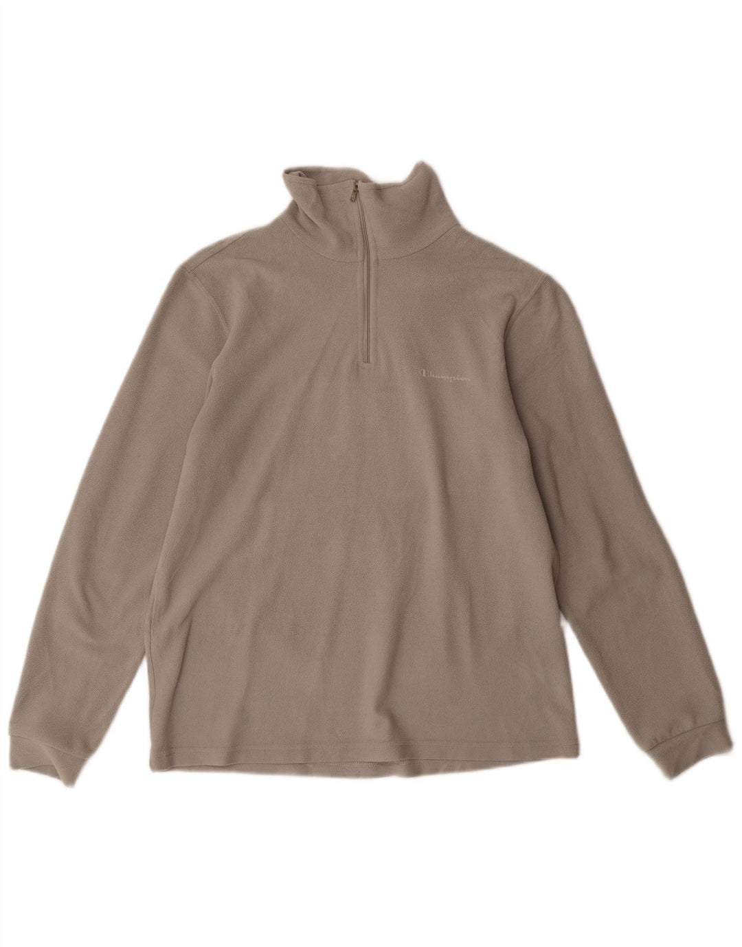 Champion Pull polaire à col zippé pour homme Petit gris Polyester