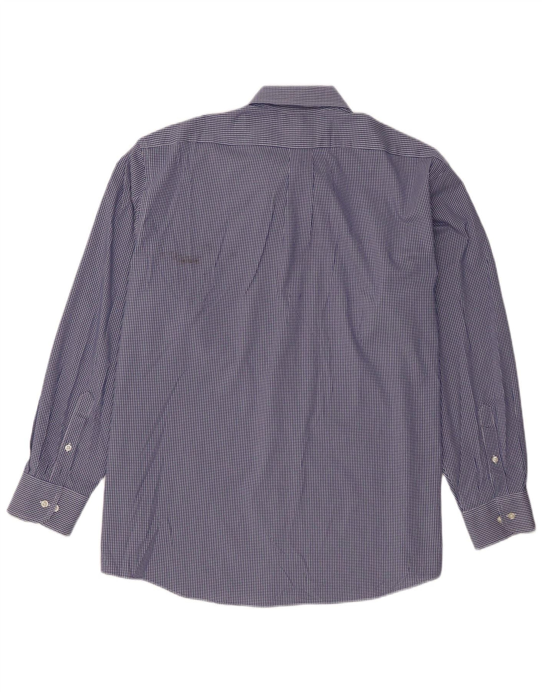 Chaps Chemise coupe régulière pour hommes Taille 18 2XL Coton vichy bleu