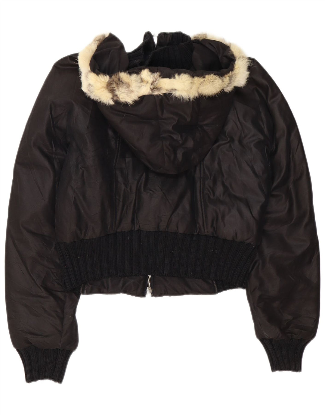 TRUSSARDI JEANS Veste matelassée à capuche IT 44 Medium Noir Polyamide Femme