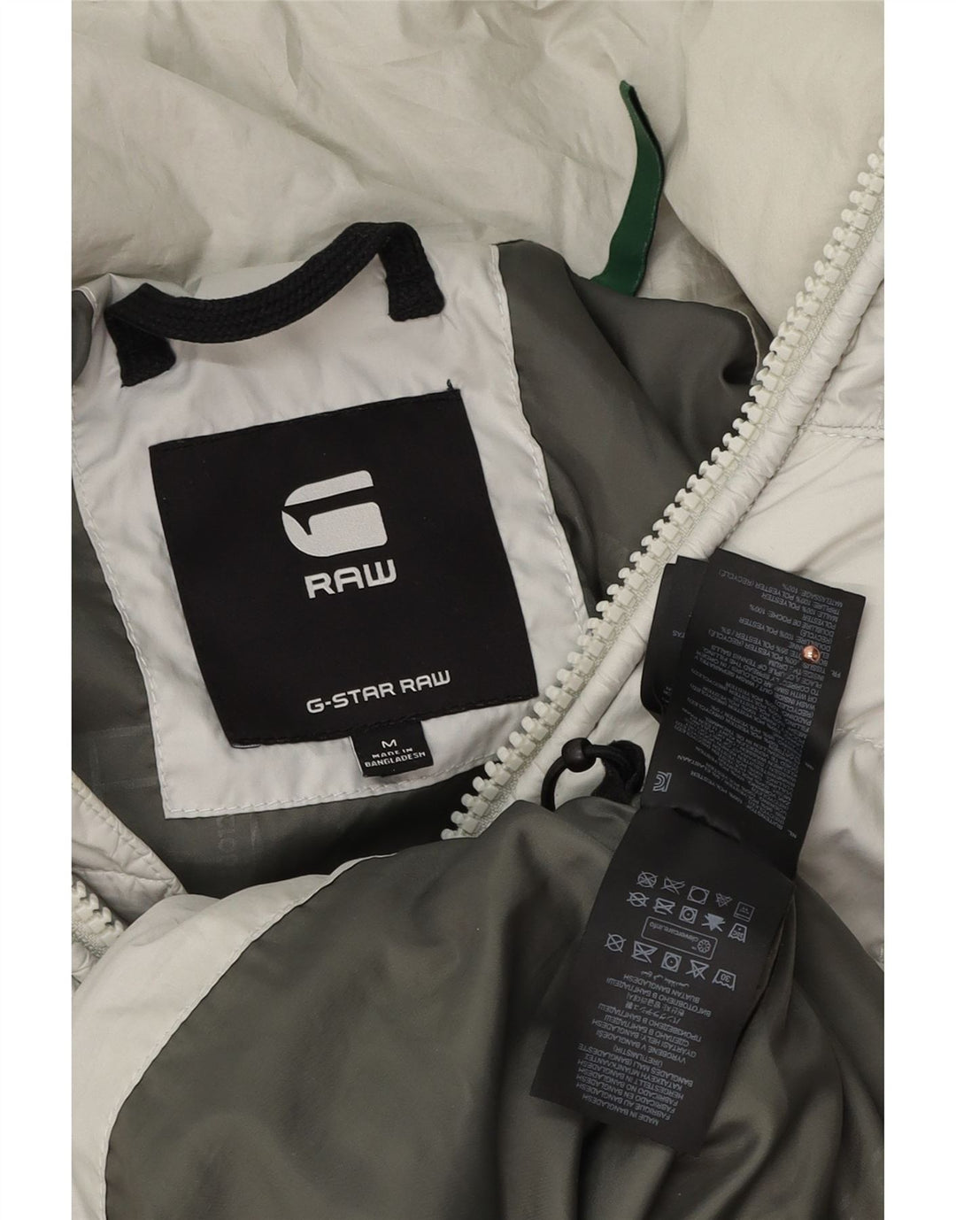 G-STAR Veste matelassée à capuche pour homme UK 38 Gris moyen Polyester