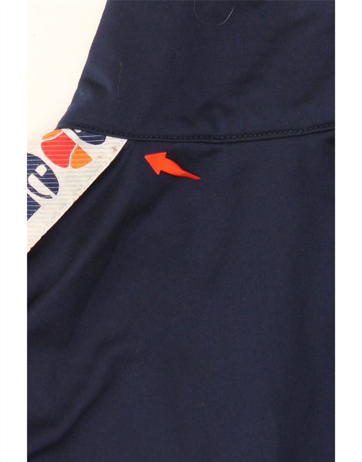 ELLESSE Veste de Survêtement Graphique Homme Large Bleu Marine Polyester
