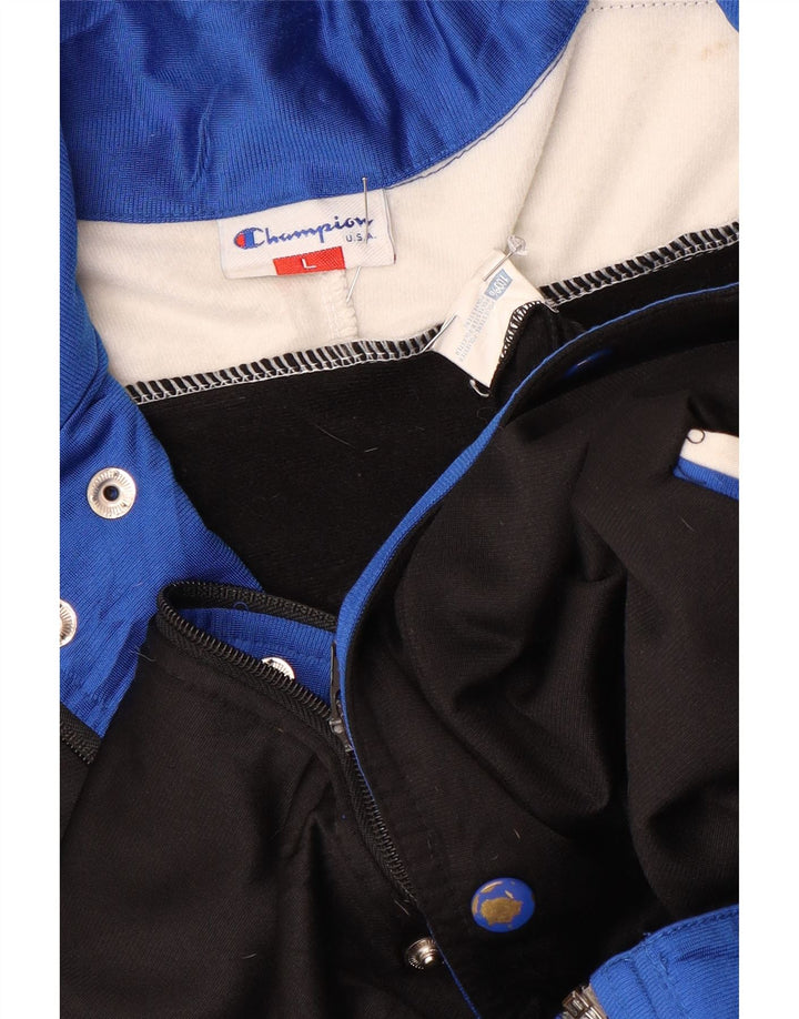 Champion Veste de Survêtement Graphique pour Homme Grand Noir Colorblock