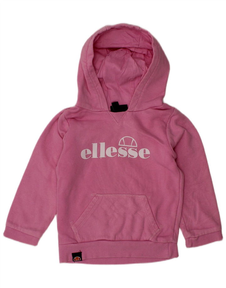 ELLESSE Pull à capuche graphique pour bébé fille 18-24 mois en coton rose